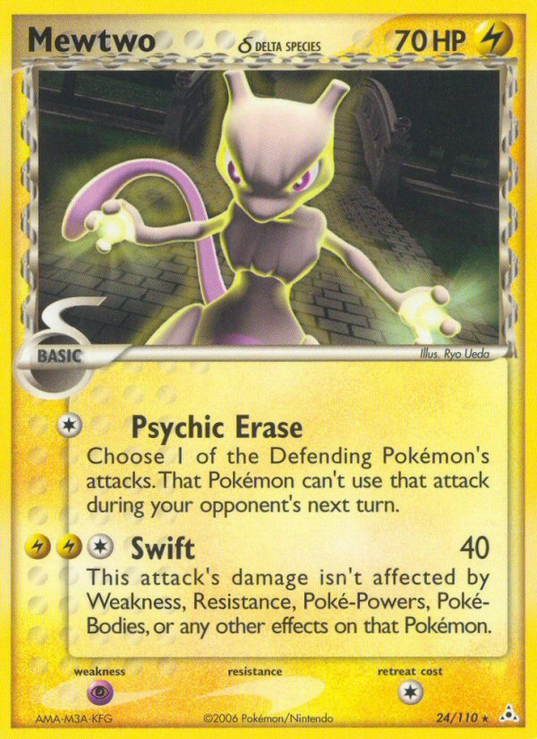 Mewtwo (24/110) (Delta Species) [EX: Holon Phantoms] | Exor Games Bridgewater