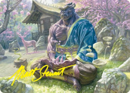 Kosei, Penitent Warlord Art Card (Gold-Stamped Signature) [Kamigawa: Neon Dynasty Art Series] | Exor Games Bridgewater