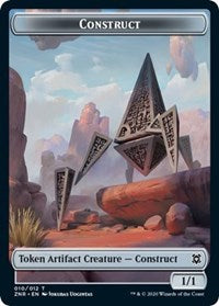 Construct // Drake Double-sided Token [Zendikar Rising Tokens] | Exor Games Bridgewater