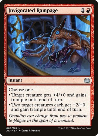 Invigorated Rampage [Aether Revolt] | Exor Games Bridgewater