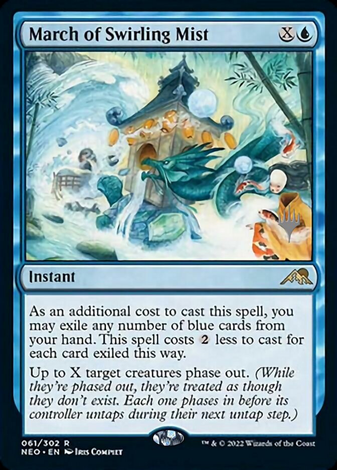 March of Swirling Mist (Promo Pack) [Kamigawa: Neon Dynasty Promos] | Exor Games Bridgewater