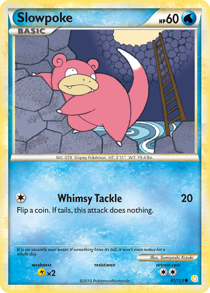 Slowpoke (81/123) [HeartGold & SoulSilver: Base Set] | Exor Games Bridgewater