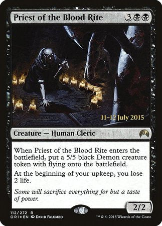 Priest of the Blood Rite [Magic Origins Promos] | Exor Games Bridgewater