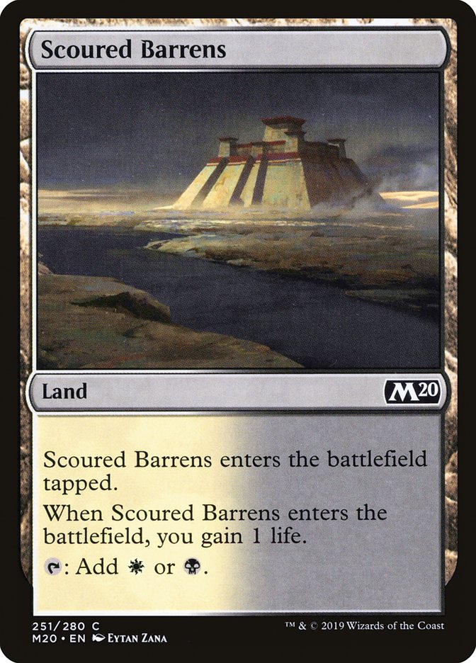 Scoured Barrens [Core Set 2020] | Exor Games Bridgewater