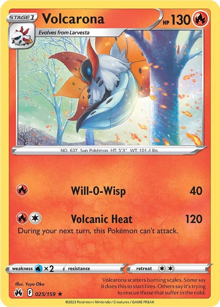 Volcarona (025/159) [Sword & Shield: Crown Zenith] | Exor Games Bridgewater