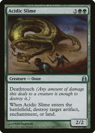 Acidic Slime [Commander 2011] | Exor Games Bridgewater