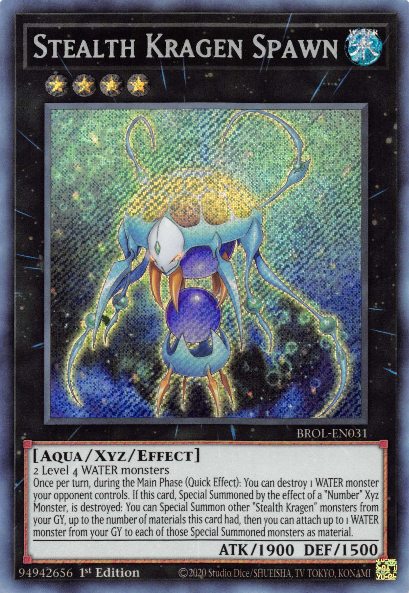 Stealth Kragen Spawn [BROL-EN031] Secret Rare | Exor Games Bridgewater