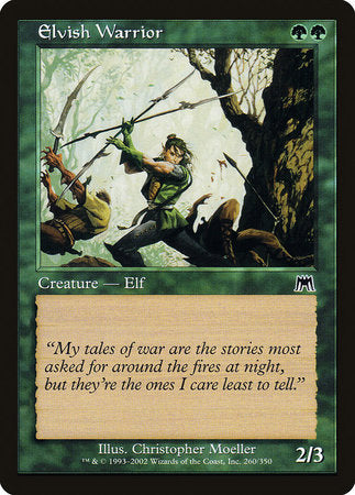 Elvish Warrior [Onslaught] | Exor Games Bridgewater