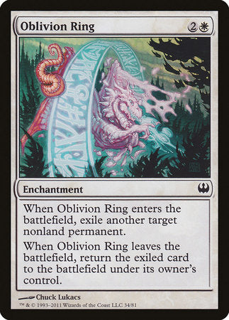 Oblivion Ring [Duel Decks: Knights vs. Dragons] | Exor Games Bridgewater