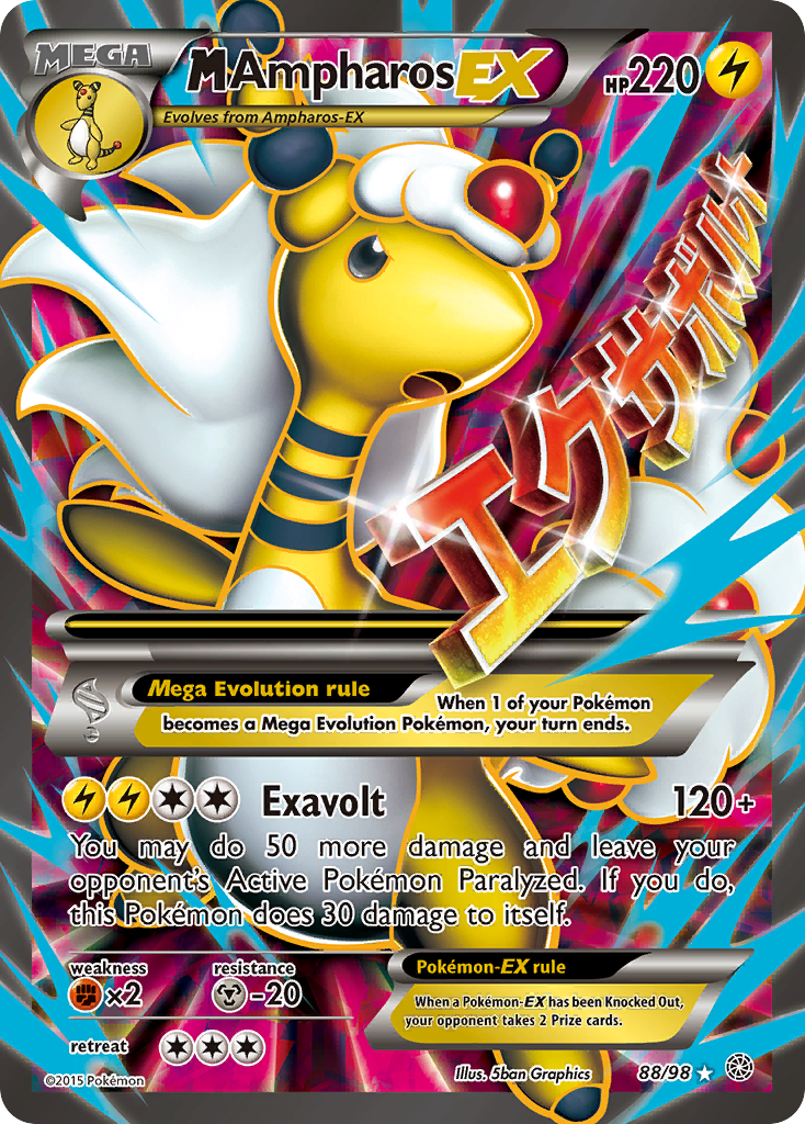 M Ampharos EX (88/98) [XY: Ancient Origins] | Exor Games Bridgewater