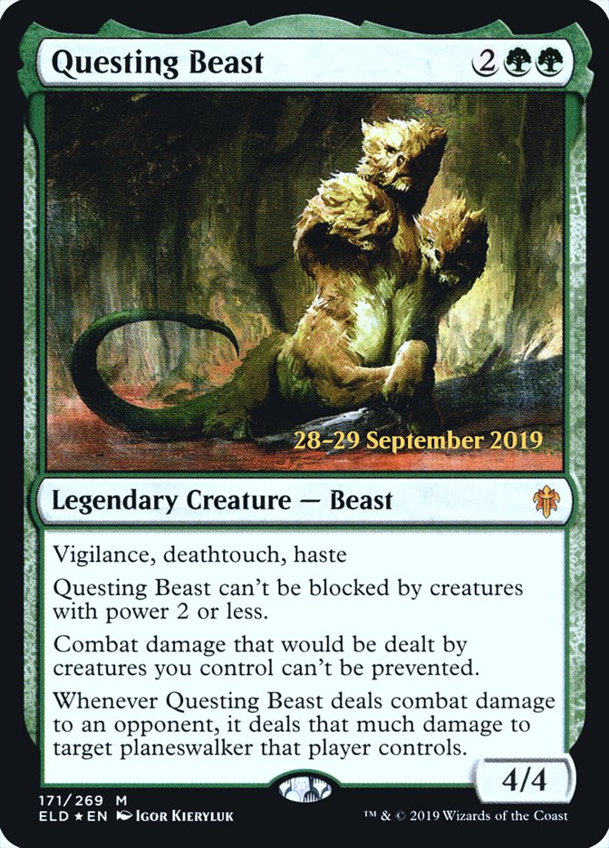 Questing Beast  [Throne of Eldraine Prerelease Promos] | Exor Games Bridgewater