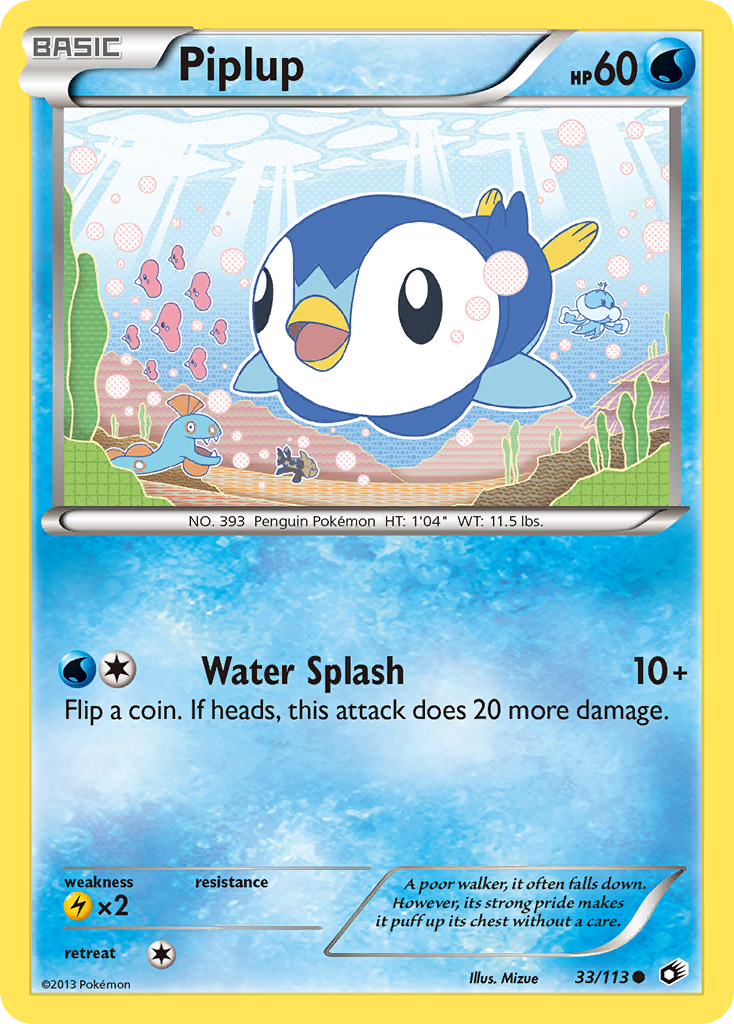 Piplup (33/113) [Black & White: Legendary Treasures] | Exor Games Bridgewater