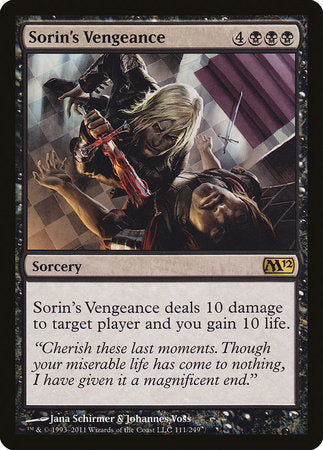Sorin's Vengeance [Magic 2012] | Exor Games Bridgewater