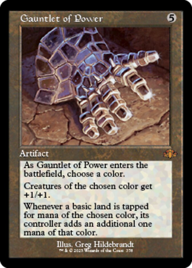 Gauntlet of Power (Retro) [Dominaria Remastered] | Exor Games Bridgewater