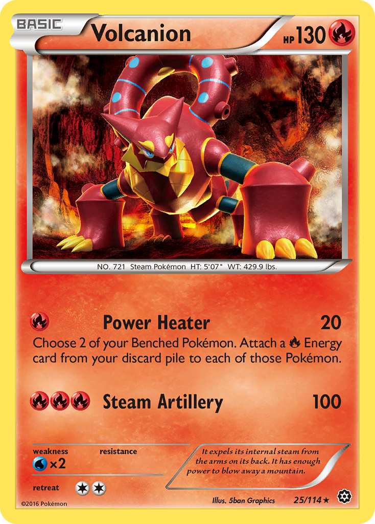 Volcanion (25/114) [XY: Steam Siege] | Exor Games Bridgewater