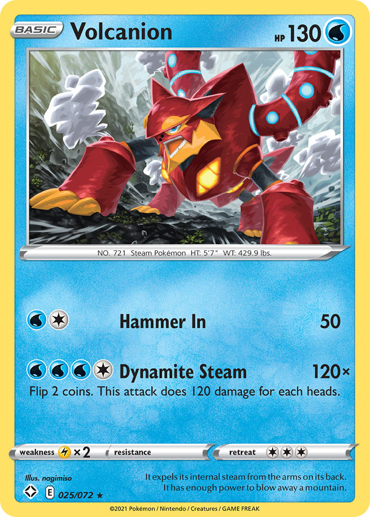 Volcanion (025/072) [Sword & Shield: Shining Fates] | Exor Games Bridgewater