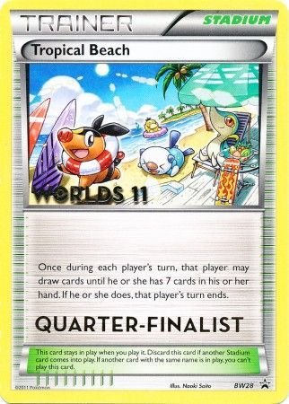 Tropical Beach (BW28) (Quarter Finalist) [Black & White: Black Star Promos] | Exor Games Bridgewater