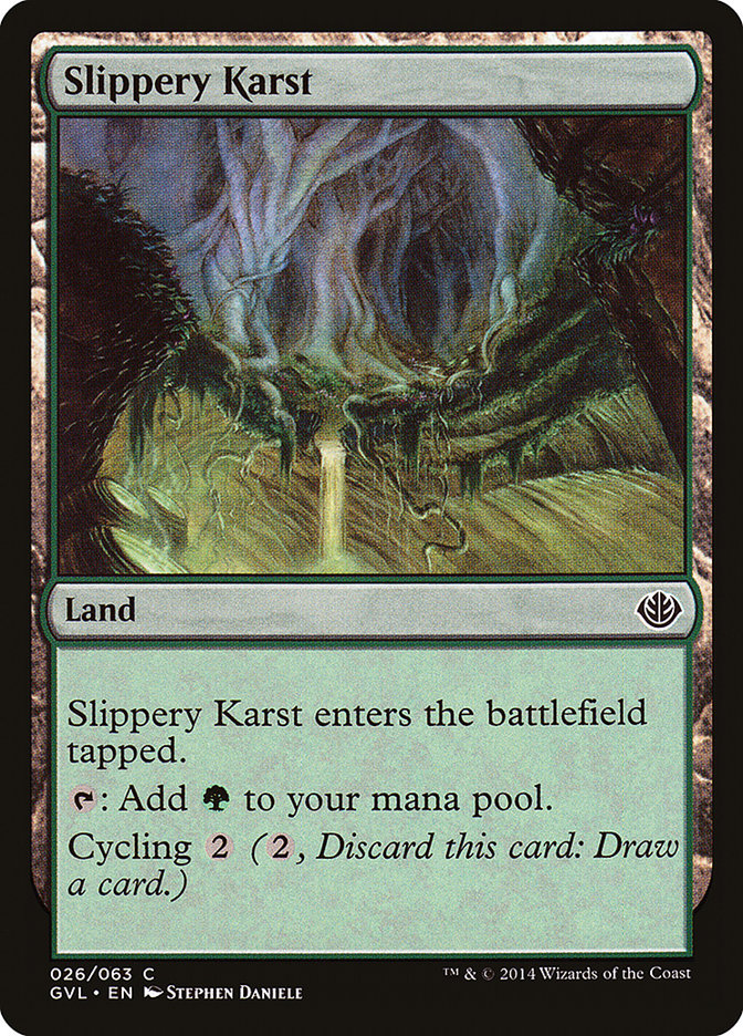Slippery Karst (Garruk vs. Liliana) [Duel Decks Anthology] | Exor Games Bridgewater