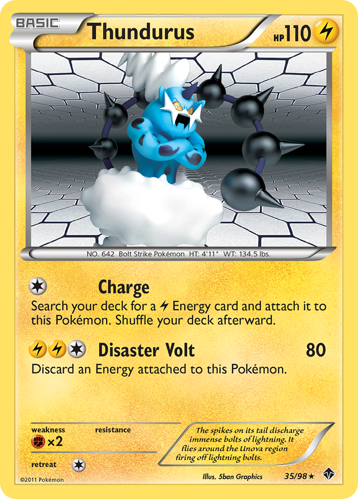 Thundurus (35/98) [Black & White: Emerging Powers] | Exor Games Bridgewater