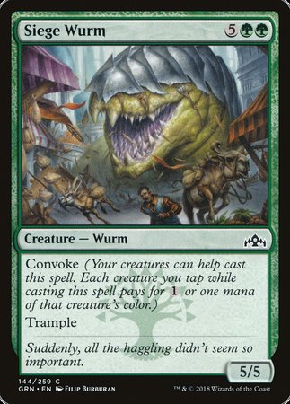 Siege Wurm [Guilds of Ravnica] | Exor Games Bridgewater