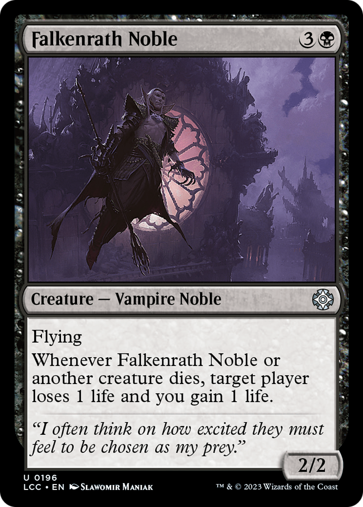 Falkenrath Noble [The Lost Caverns of Ixalan Commander] | Exor Games Bridgewater