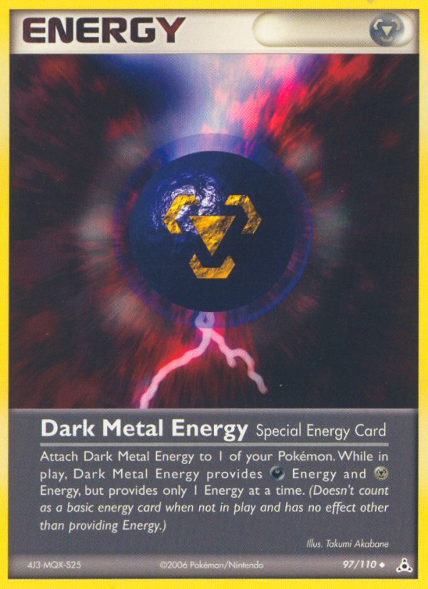 Dark Metal Energy (97/110) [EX: Holon Phantoms] | Exor Games Bridgewater