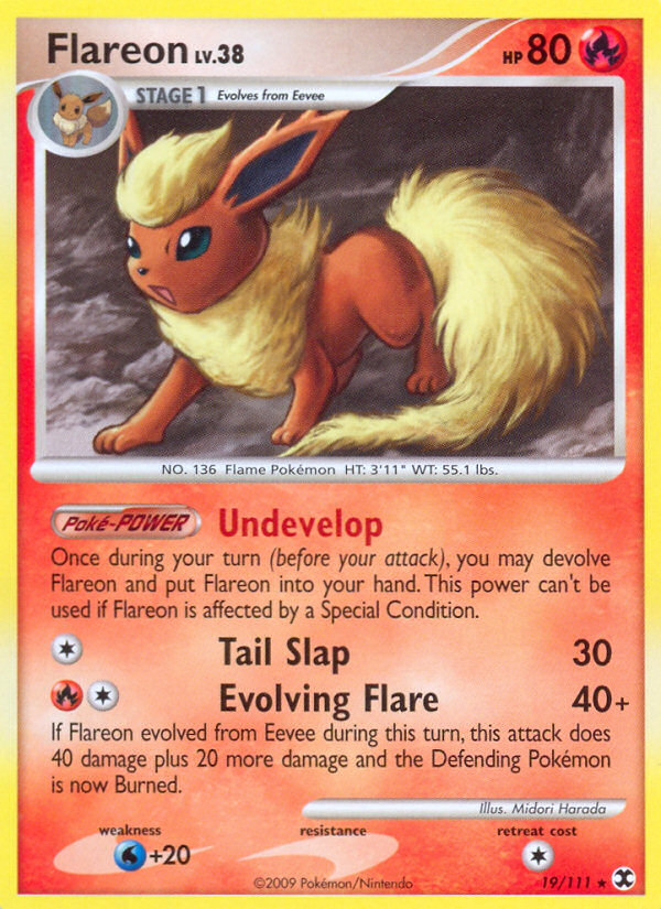 Flareon (19/111) [Platinum: Rising Rivals] | Exor Games Bridgewater