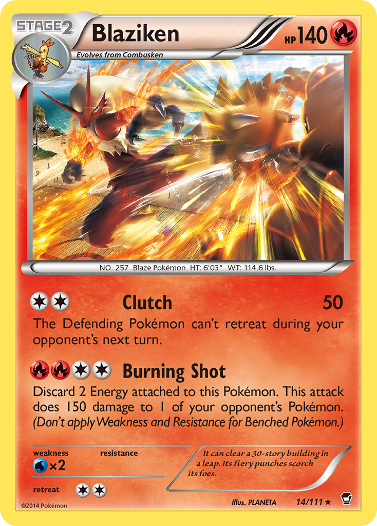 Blaziken (14/111) [XY: Furious Fists] | Exor Games Bridgewater