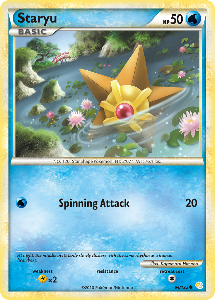 Staryu (84/123) [HeartGold & SoulSilver: Base Set] | Exor Games Bridgewater