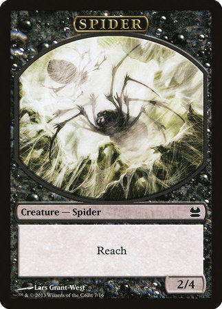 Spider Token (Black) [Modern Masters Tokens] | Exor Games Bridgewater