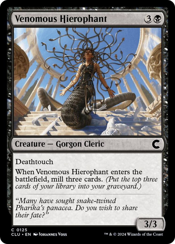 Venomous Hierophant [Ravnica: Clue Edition] | Exor Games Bridgewater