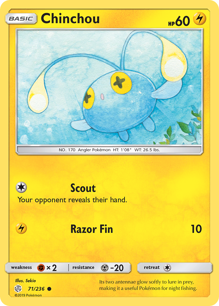 Chinchou (71/236) [Sun & Moon: Cosmic Eclipse] | Exor Games Bridgewater