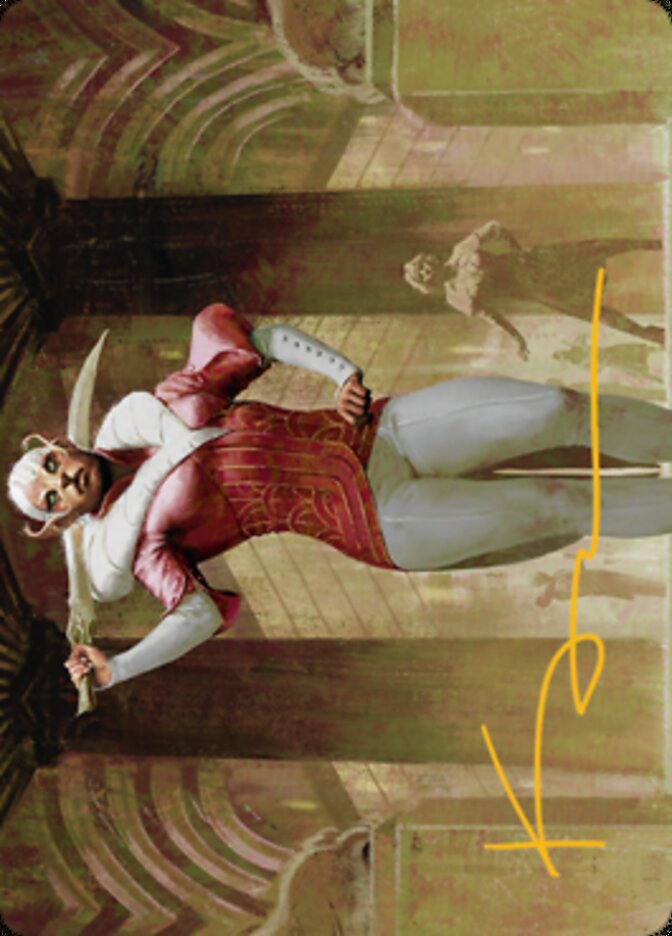 Mage's Attendant Art Card (Gold-Stamped Signature) [Streets of New Capenna Art Series] | Exor Games Bridgewater