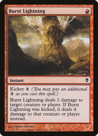 Burst Lightning [Zendikar] | Exor Games Bridgewater