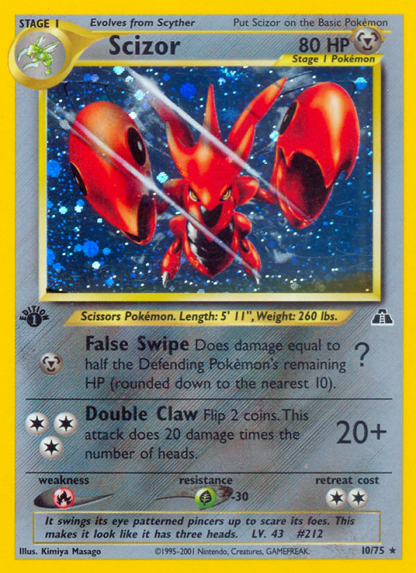 Scizor (10/75) [Neo Discovery 1st Edition] | Exor Games Bridgewater