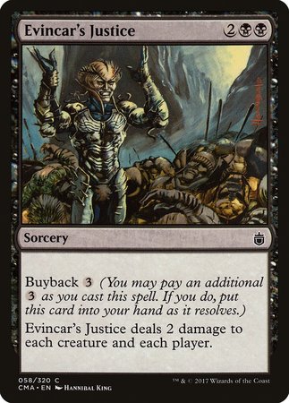 Evincar's Justice [Commander Anthology] | Exor Games Bridgewater