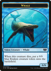 Whale // Zombie (011/036) Double-sided Token [Commander 2014 Tokens] | Exor Games Bridgewater