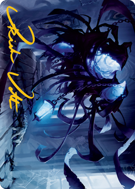 Spectral Adversary Art Card (Gold-Stamped Signature) [Innistrad: Midnight Hunt Art Series] | Exor Games Bridgewater