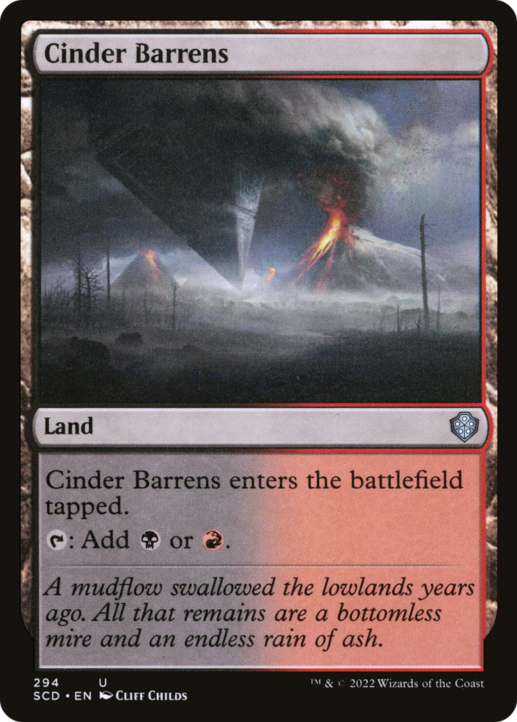 Cinder Barrens [Starter Commander Decks] | Exor Games Bridgewater