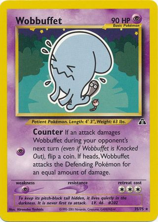 Wobbuffet (35/75) [Neo Discovery Unlimited] | Exor Games Bridgewater