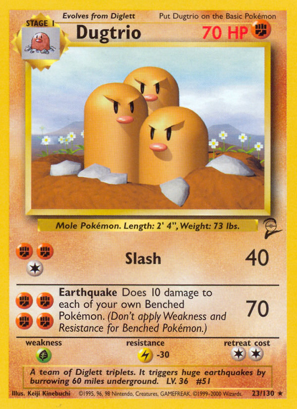 Dugtrio (23/130) [Base Set 2] | Exor Games Bridgewater