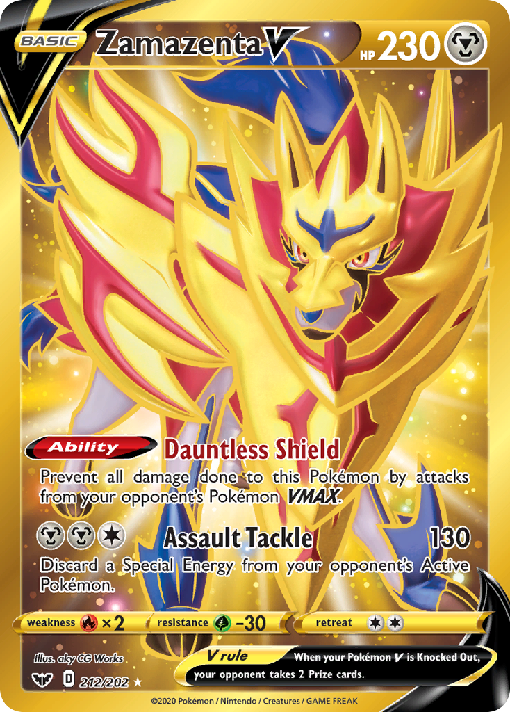 Zamazenta V (212/202) [Sword & Shield: Base Set] | Exor Games Bridgewater