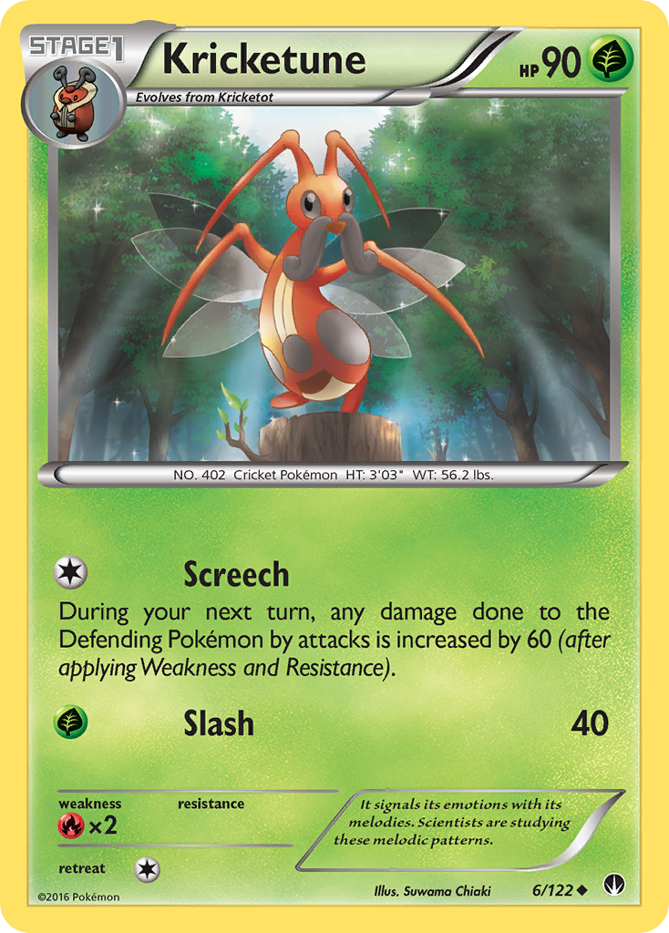 Kricketune (6/122) [XY: BREAKpoint] | Exor Games Bridgewater