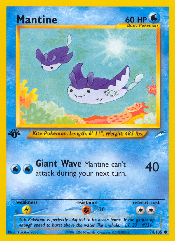 Mantine (74/105) [Neo Destiny 1st Edition] | Exor Games Bridgewater