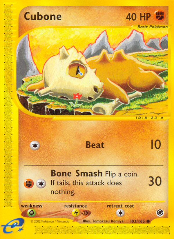 Cubone (103/165) [Expedition: Base Set] | Exor Games Bridgewater