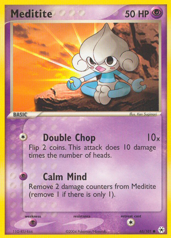 Meditite (65/101) [EX: Hidden Legends] | Exor Games Bridgewater