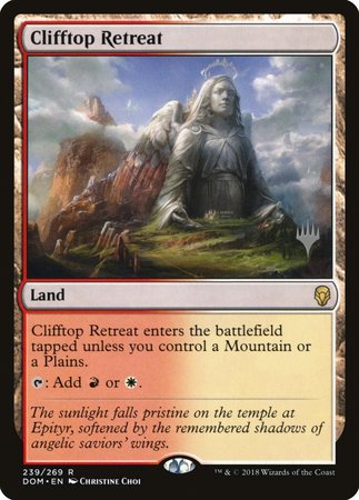 Clifftop Retreat [Dominaria Promos] | Exor Games Bridgewater