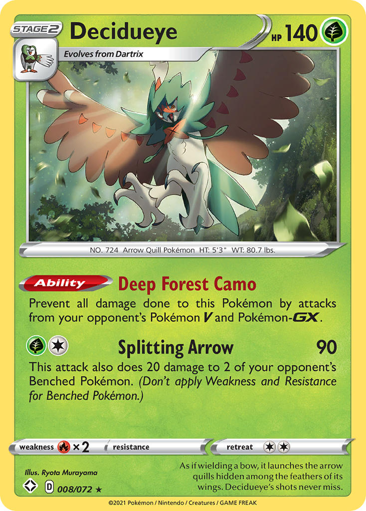 Decidueye (008/072) [Sword & Shield: Shining Fates] | Exor Games Bridgewater