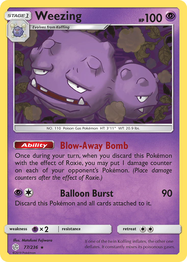 Weezing (77/236) [Sun & Moon: Cosmic Eclipse] | Exor Games Bridgewater