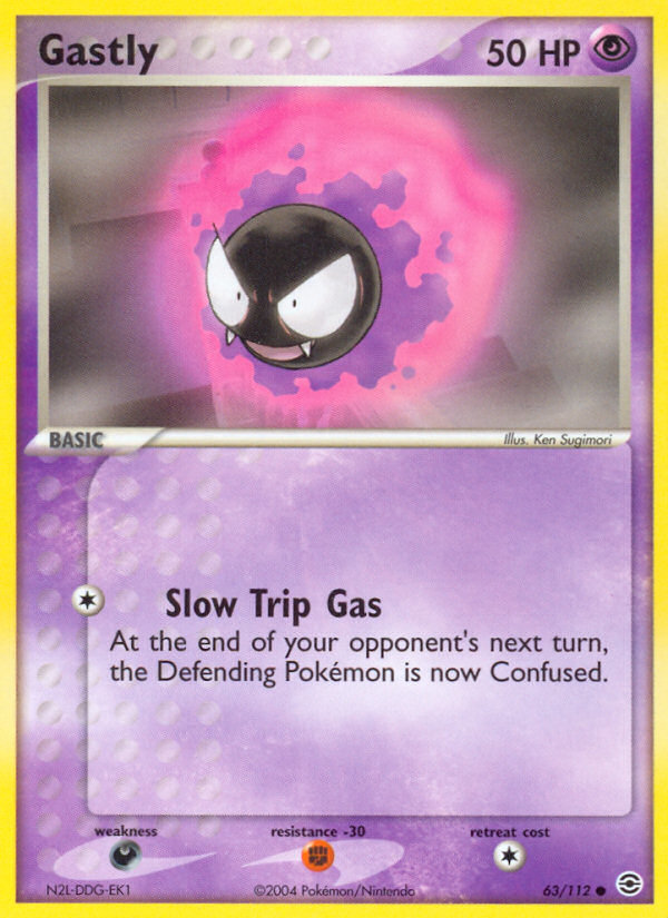 Gastly (63/112) [EX: FireRed & LeafGreen] | Exor Games Bridgewater